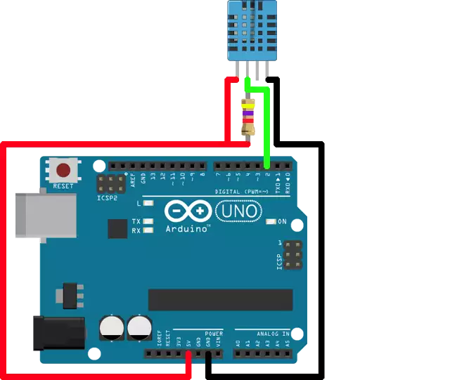 arduino uno dht sensor