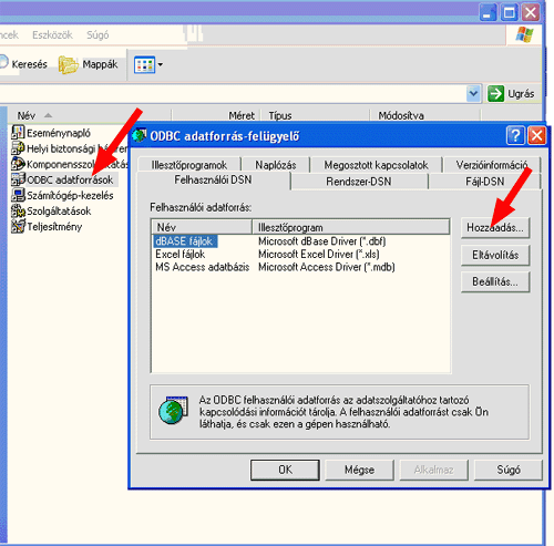 how to add odbc data source