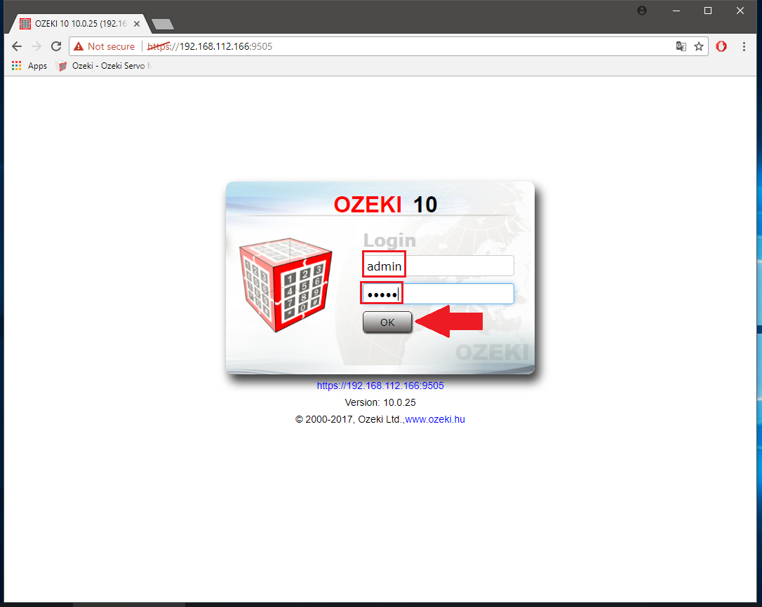 login to ozeki ten