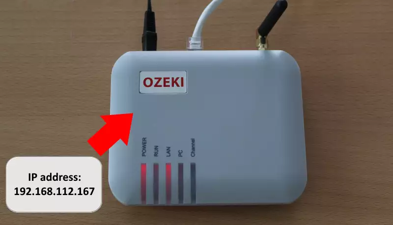 connect to your gateway using its ip address