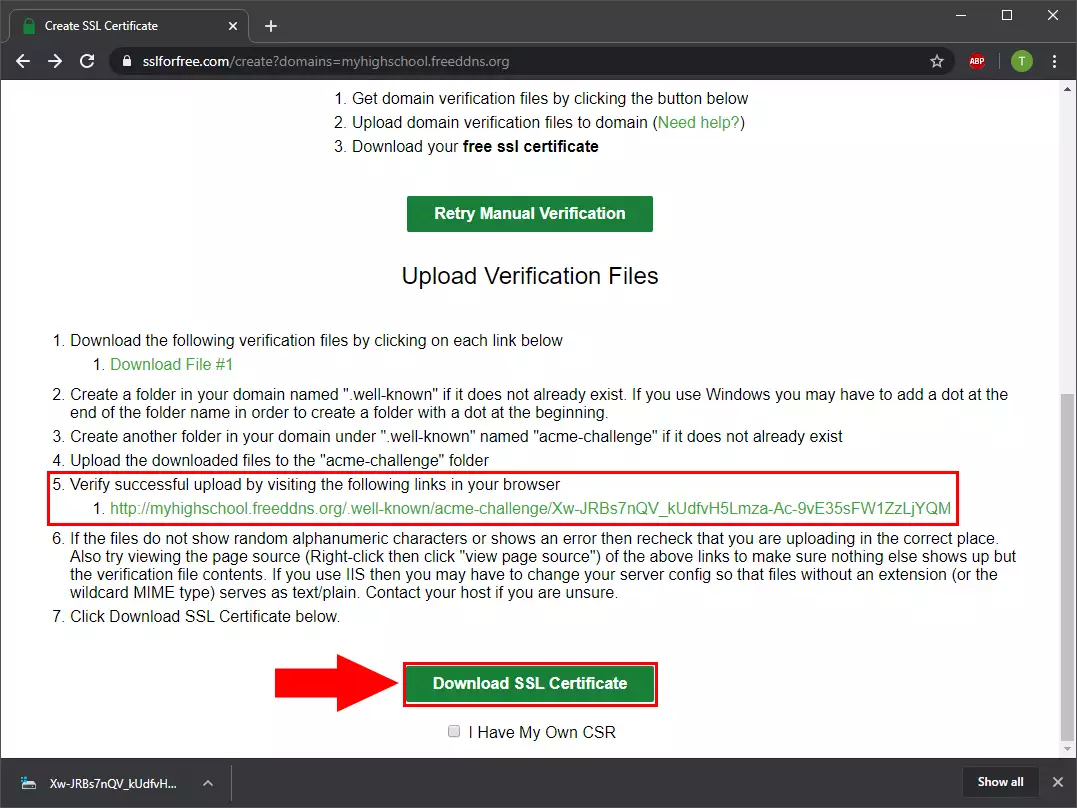 download ssl certificate