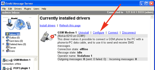 gsm driver configuration